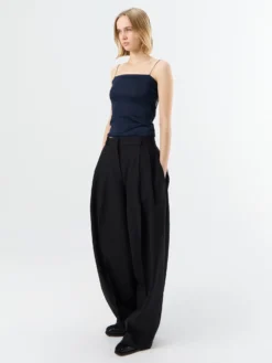 La Maille Plumetis top i Dark Navy