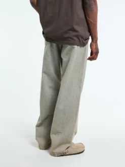 Landon Pants i Blå og Leather Garment Dyed