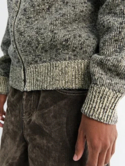 Langærmet HN lynlås cardigan