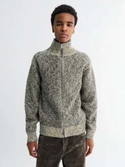 Langærmet HN lynlås cardigan