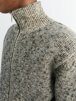 Langærmet HN lynlås cardigan