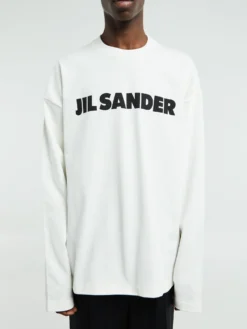 Langærmet T-Shirt i Porcelain