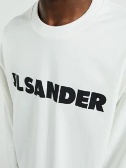 Langærmet T-Shirt i Porcelain