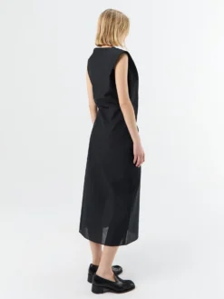 La Robe Drap Dress i Sort