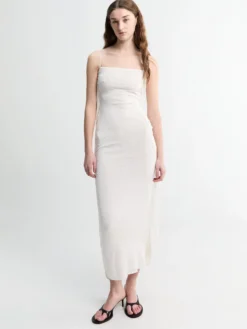La Robe Maille Plumetis i Off White