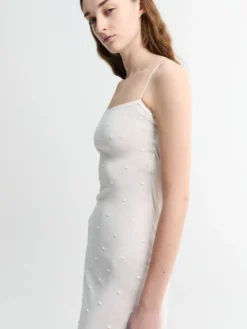 La Robe Maille Plumetis i Off White