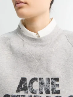Layered Fleece Vest i Grå Melange