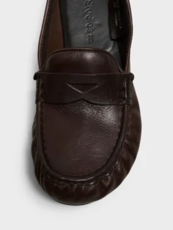 Læder Loafers i Mørkebrun