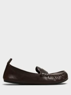 Læder Loafers i Mørkebrun