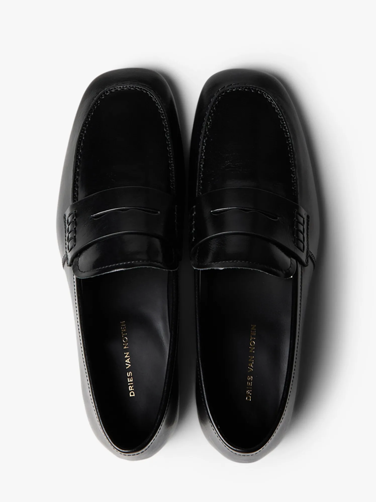 Læder Loafers i Sort