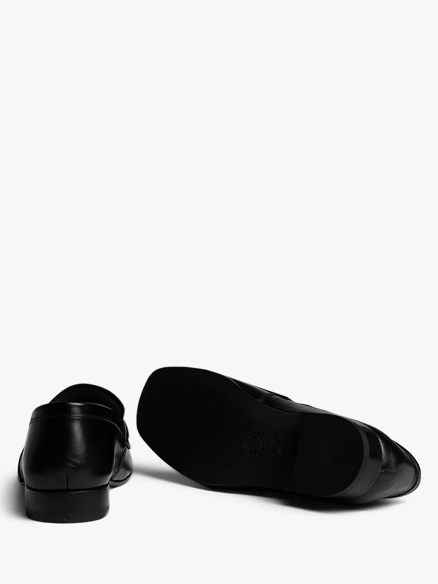 Læder Loafers i Sort