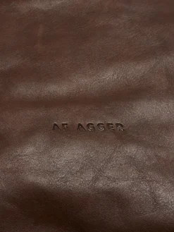 Læder Tote Bag i Brun