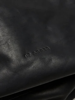 Læder Tote Bag i Sort