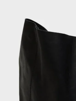 Læder Tote Bag i Sort