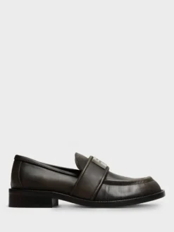 Leather Loafers i Brun
