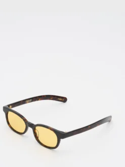 Le Bucheron Solbriller i Dark Tortoise og Solid Yellow Lens