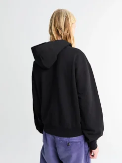 Le Hoodie Zip Gros Grain i Sort