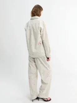 Le Pantalon De Pyjama i Jacquard Lamb Stribes Log