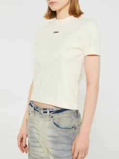 Le T-Shirt Gros Grain i Lys Beige
