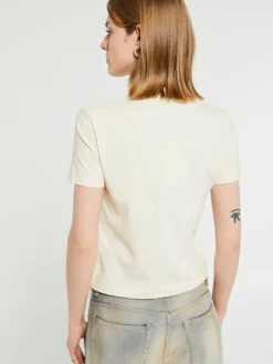 Le T-Shirt Gros Grain i Lys Beige
