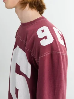 Logo Jersey T-shirt i Falmet Rød