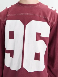 Logo Jersey T-shirt i Falmet Rød