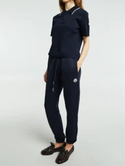 Logo Patch Cotton Fleece Track Pants