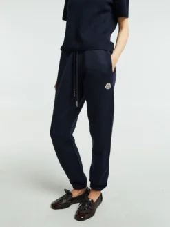 Logo Patch Cotton Fleece Track Pants