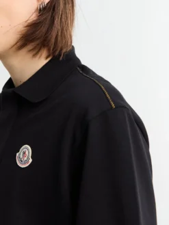 Logo Polo T-shirt i bomuldspiqué i Sort