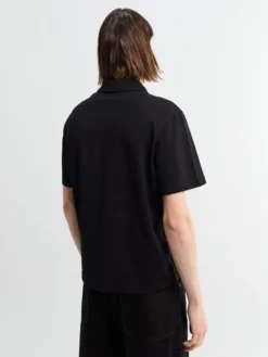 Logo Polo T-shirt i bomuldspiqué i Sort