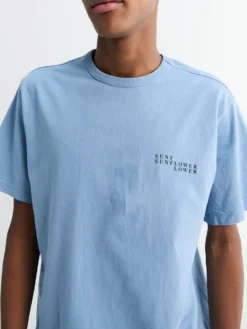 Logo T-shirt i Blå