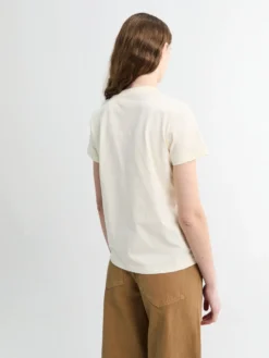 Logo T-shirt i Råhvid