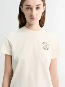 Logo T-shirt i Råhvid