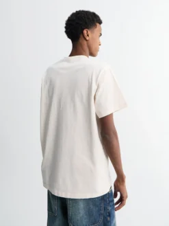 Logo T-shirt i Råhvid