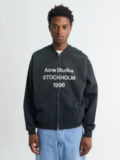 Logo Zip Sweatshirt i Sort