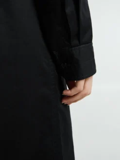 Long Shirt Dress i Black