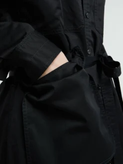 Long Shirt Dress i Black