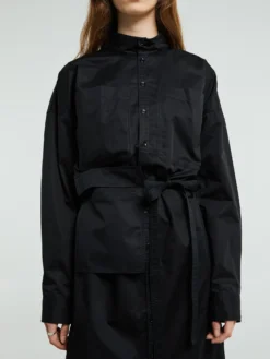 Long Shirt Dress i Black