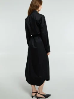Long Shirt Dress i Black