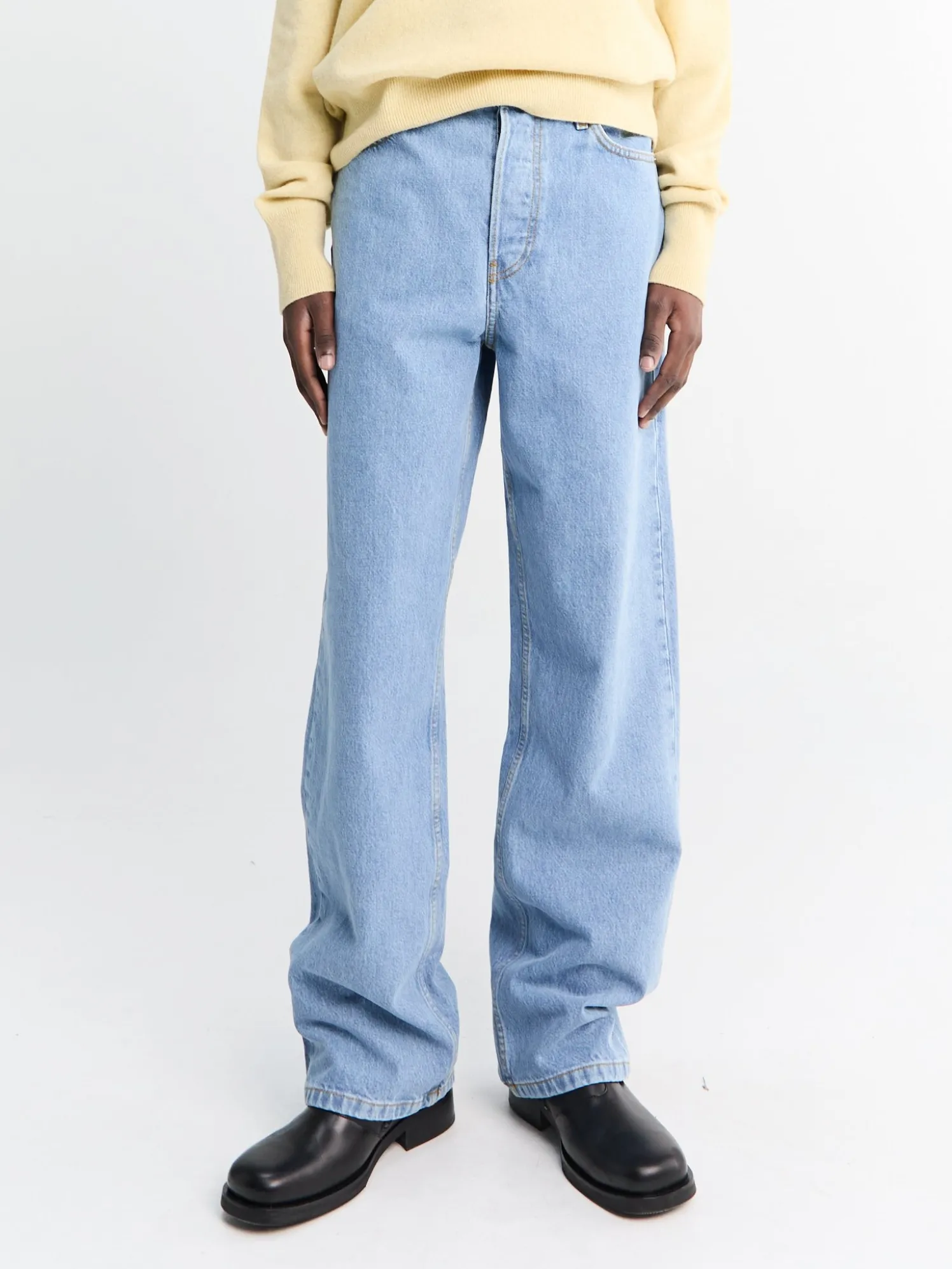 Loose Fit Jeans i Lyseblå