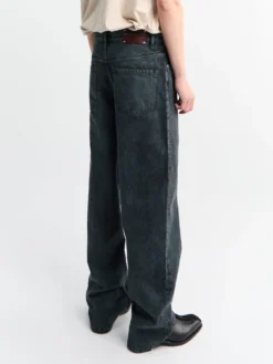 Loose Fit Jeans i Petrol