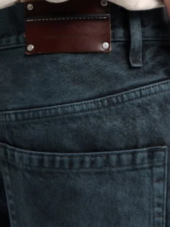 Loose Fit Jeans i Petrol