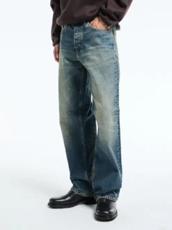 Loose Jeans i Dirty Blue