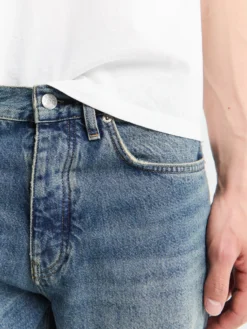 Loose Jeans i Mørkeblå Vintage