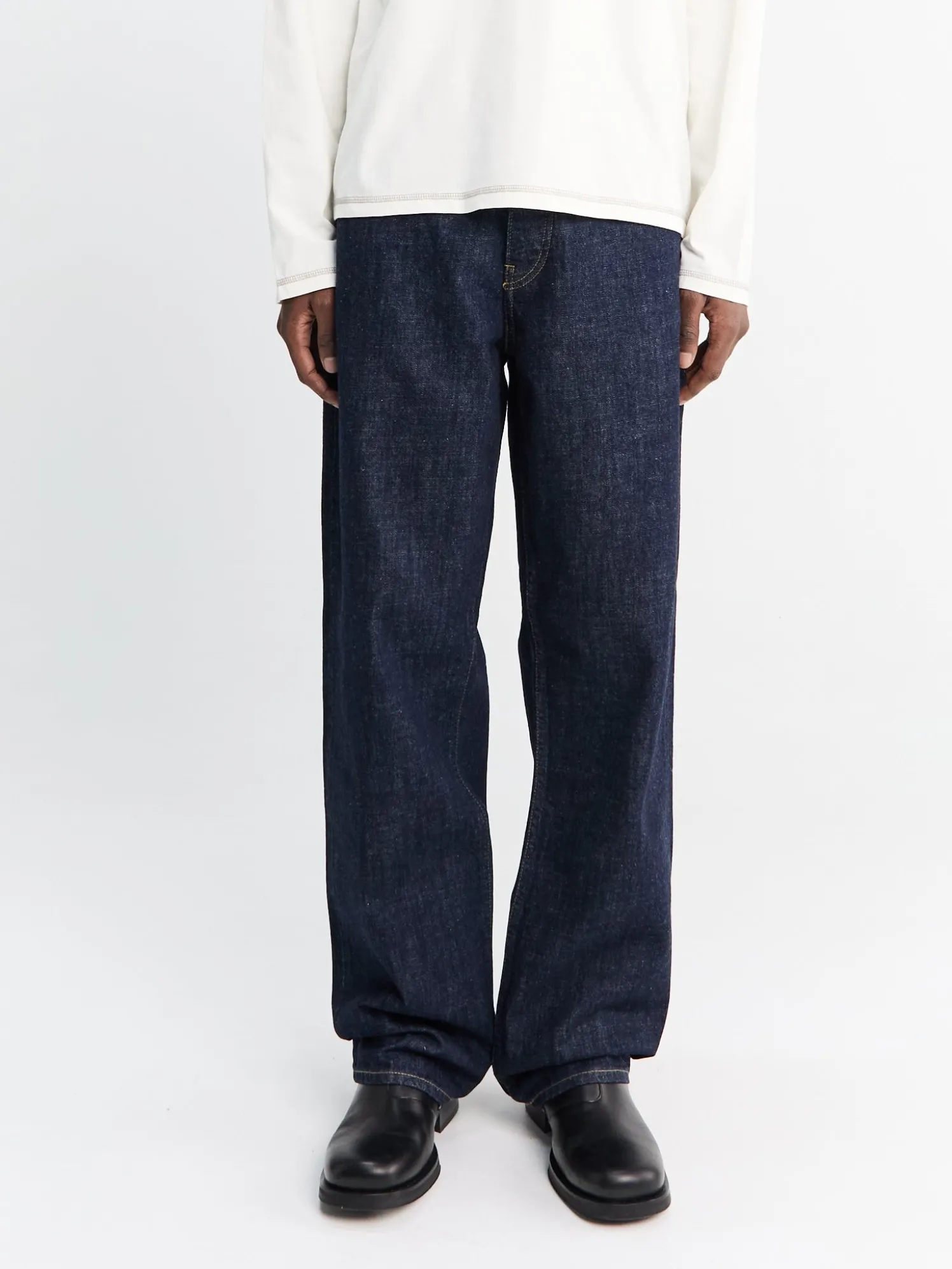 Loose Jeans i Simple Rinse Blue