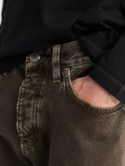 Loose Jeans i Vintage Brun
