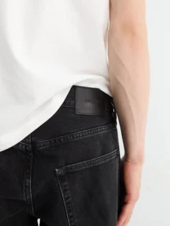 Loose Jeans i Washed Black