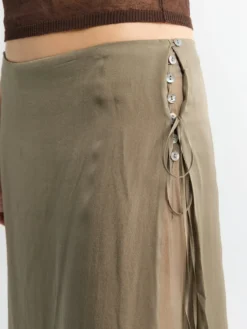 Low Silk Archive Pants i Khaki
