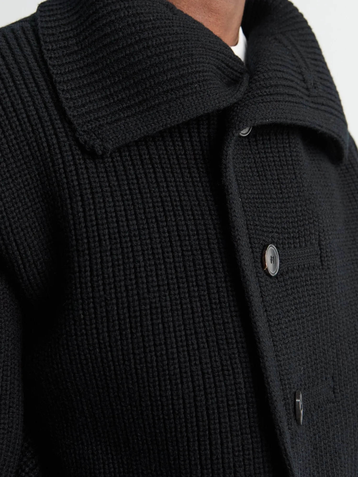 Marino Cardigan i Sort