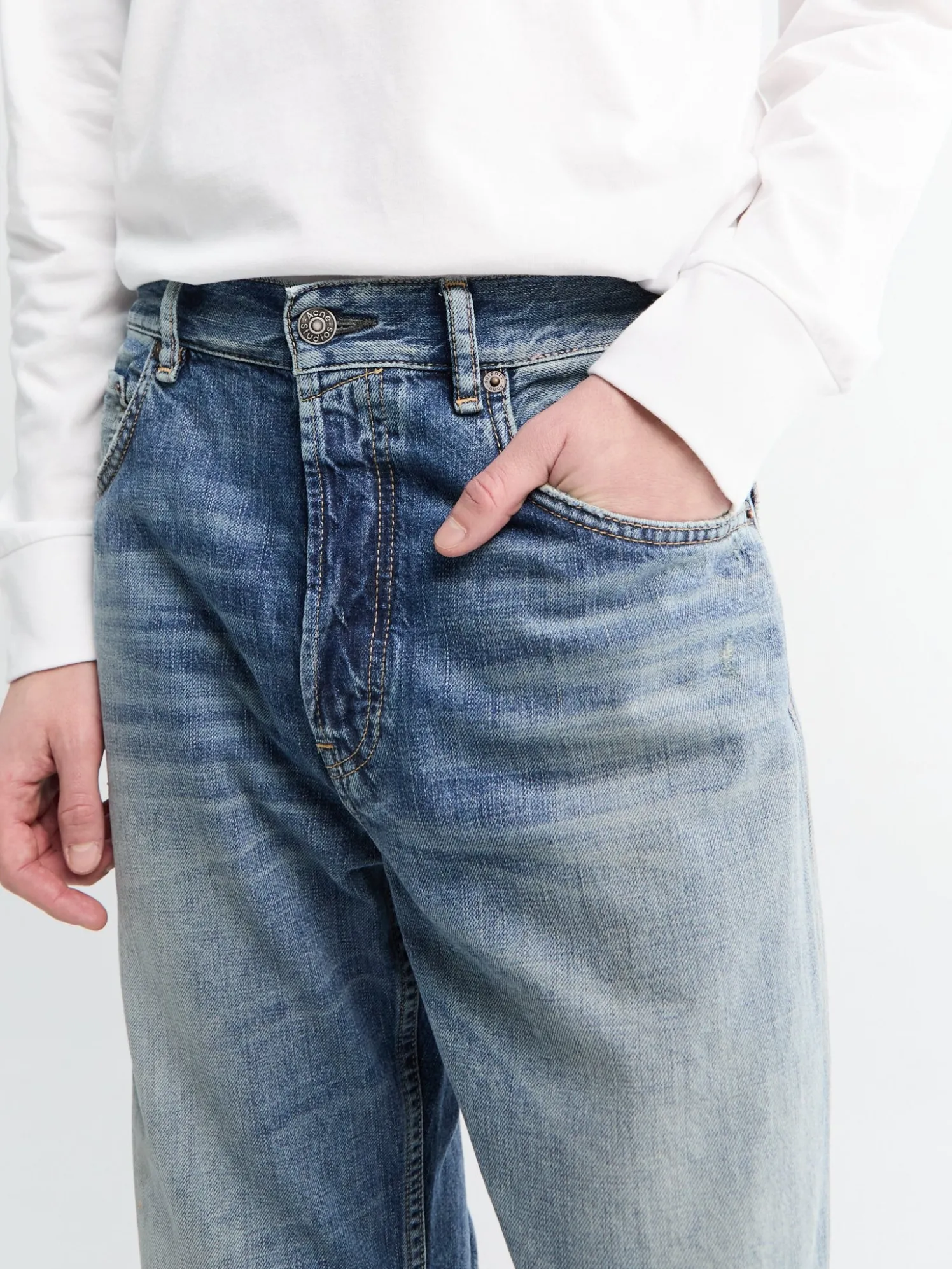 2021M Daybreak Jeans i Mellemblå